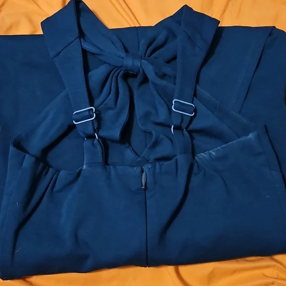 Vixen by Micheline Pitt Teal Goldern Era Dress. - Picture 13 of 15